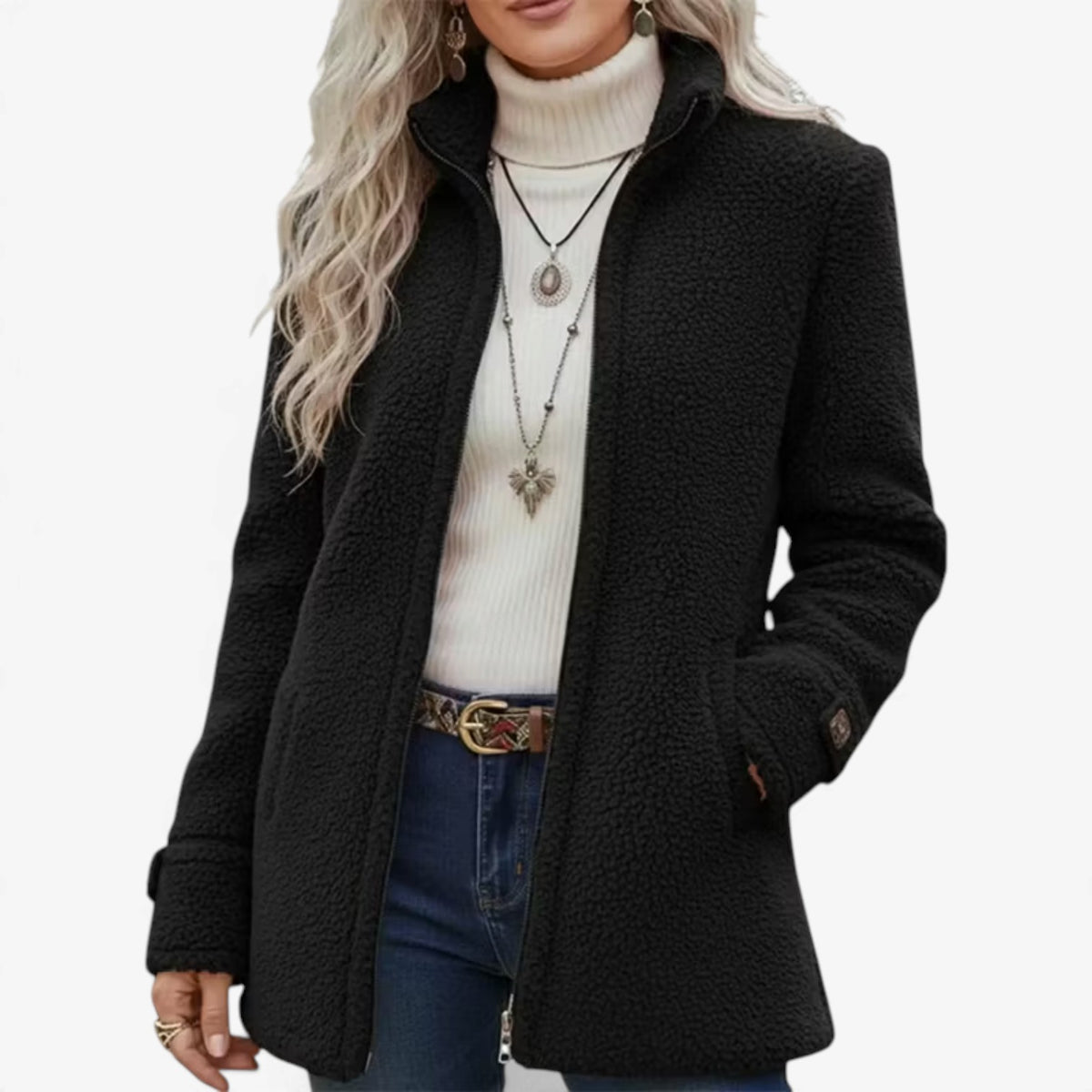 Freya™ Textured Collar Jacket