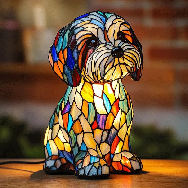 Rocky - Lampe En Verre Multicolore