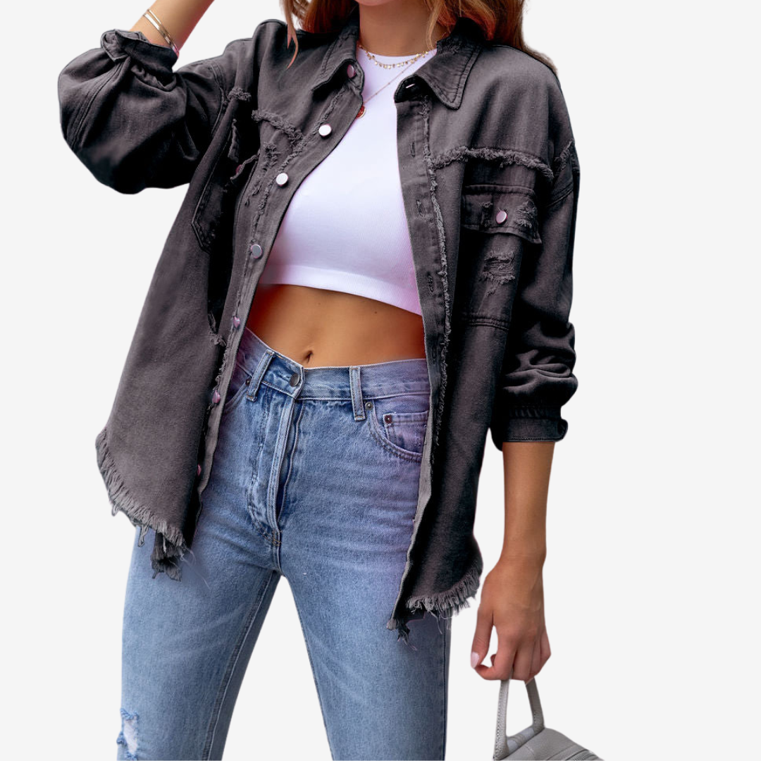 Clarina™ Oversized Denim Jacket