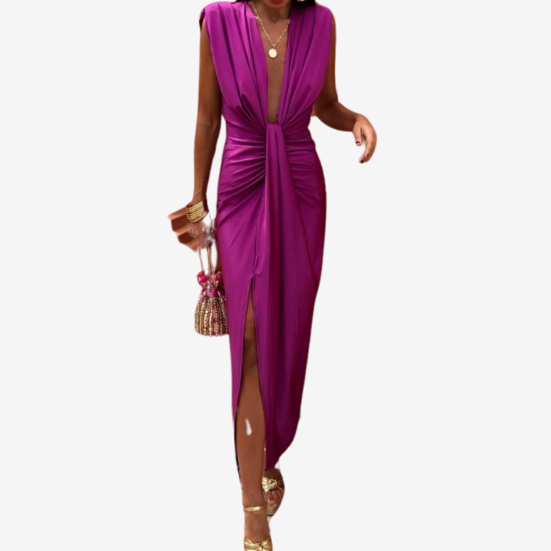Assia™ Draped Midi Dress