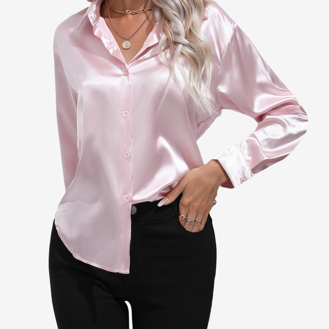 Alvira™ Elegant Silk Shirt