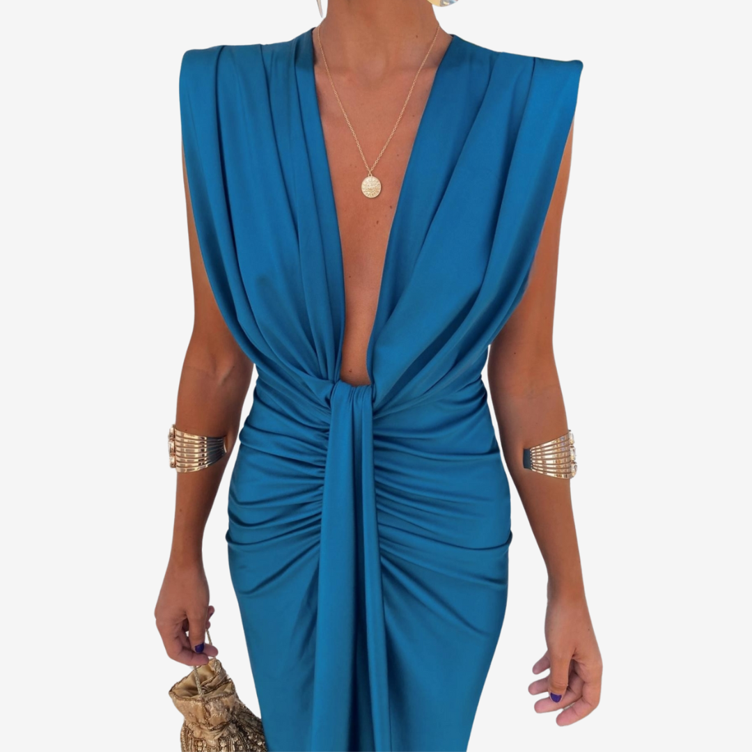 Assia™ Draped Midi Dress