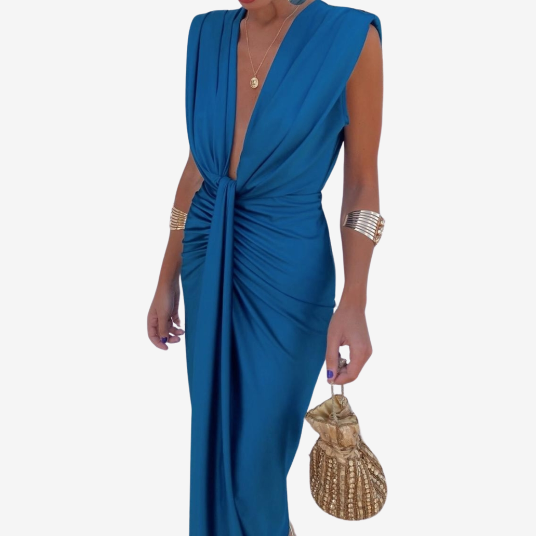 Assia™ Draped Midi Dress
