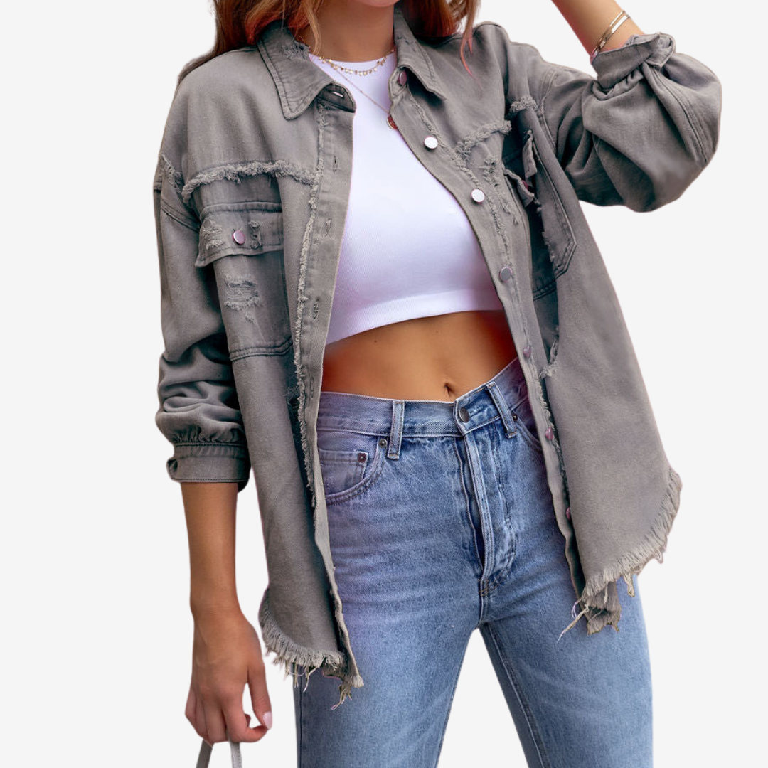 Clarina™ Oversized Denim Jacket