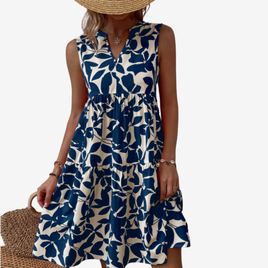 Séraphine™ Midi with Leafy Patterns