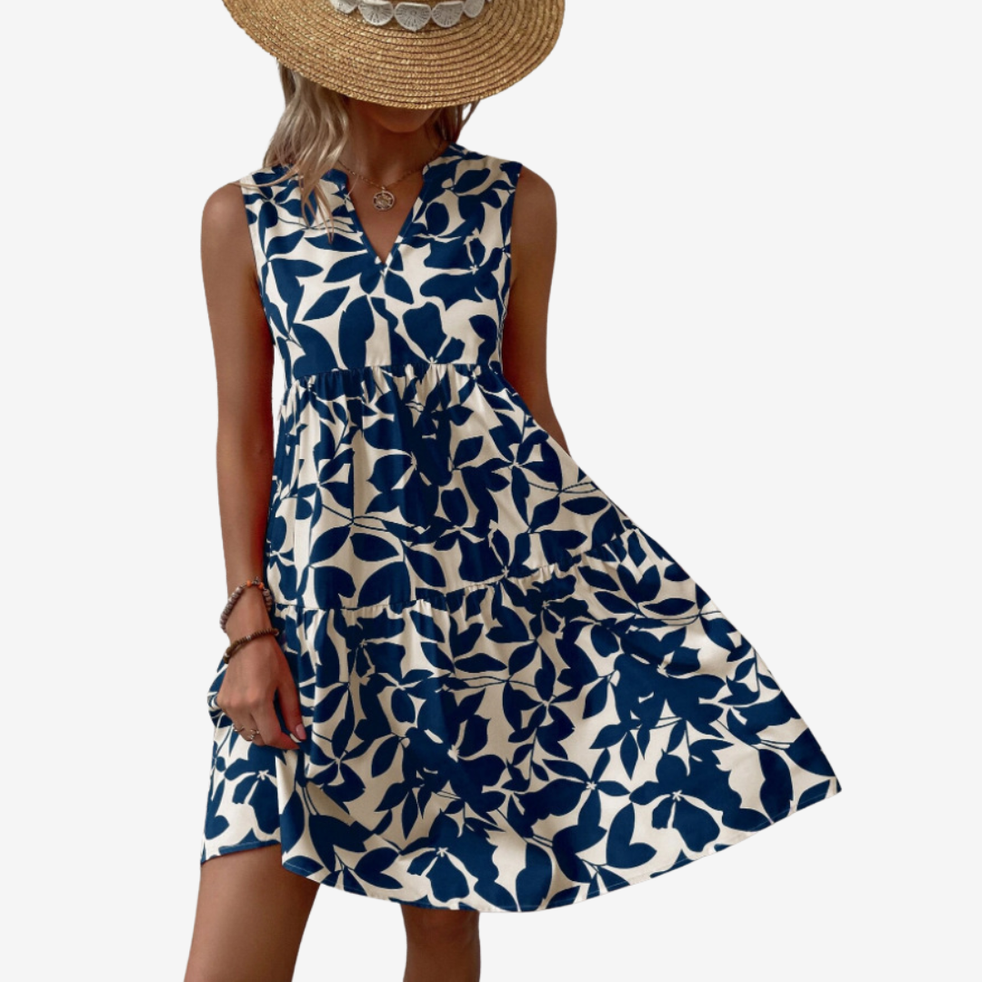 Séraphine™ Midi with Leafy Patterns