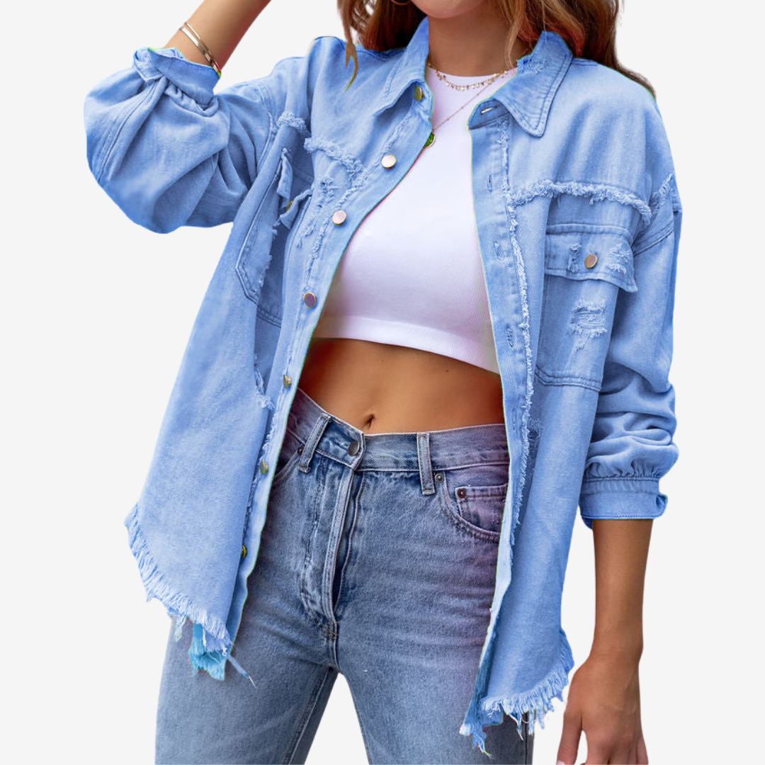 Clarina™ Oversized Denim Jacket