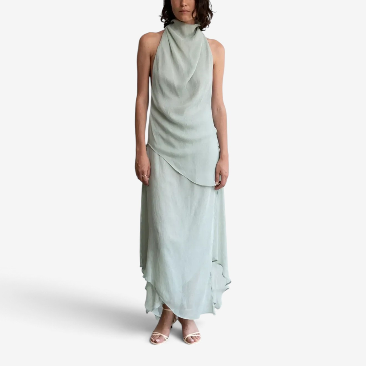 Seraphine™ Draped Halter Maxi Dress