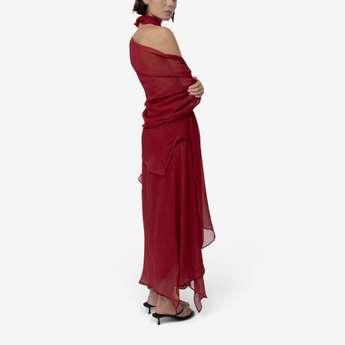 Seraphine™ Draped Halter Maxi Dress
