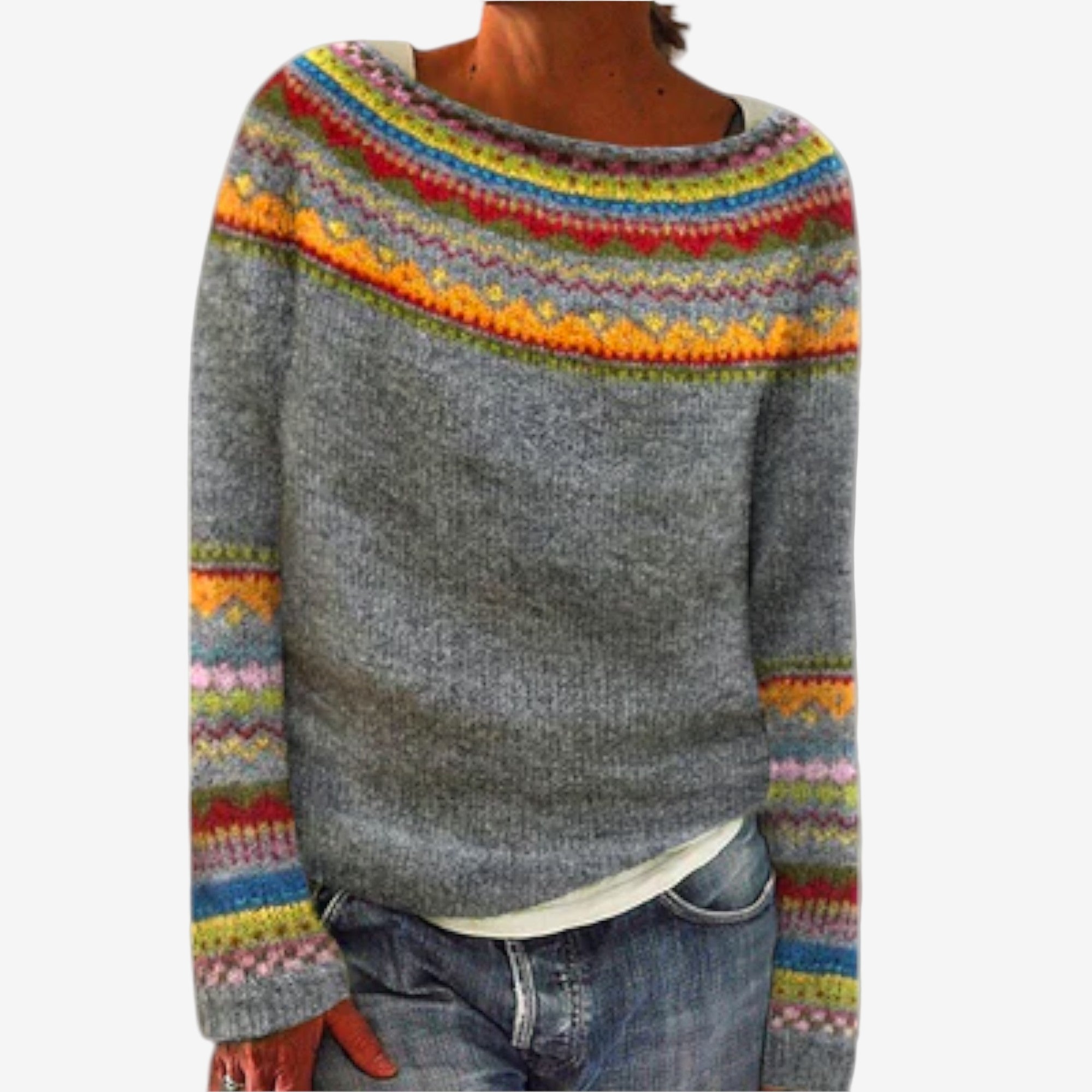Suzane™ Nordic Knit Sweater