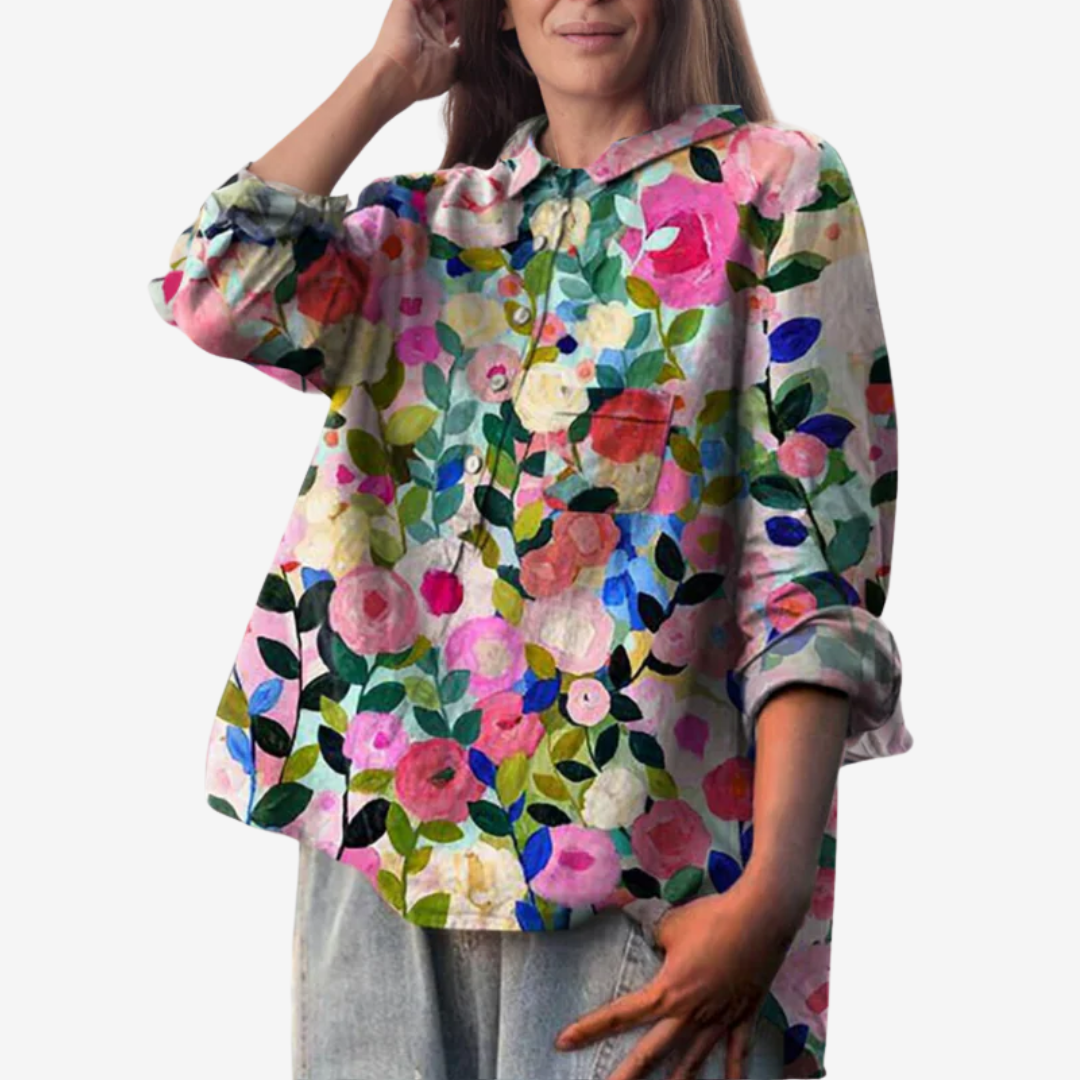 Ysola™ Bohemian Floral Shirt