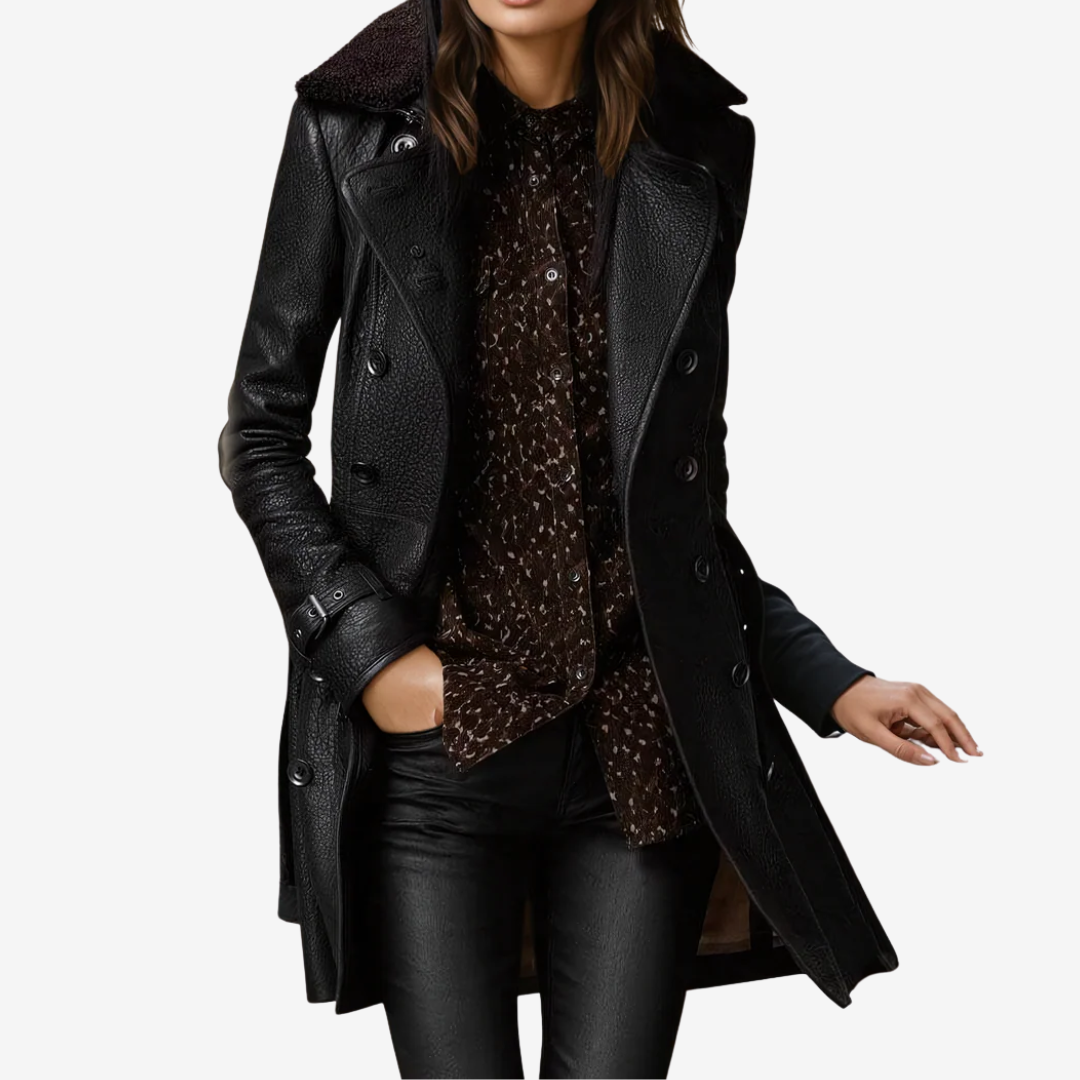 Sofie™ Faux Leather Coat
