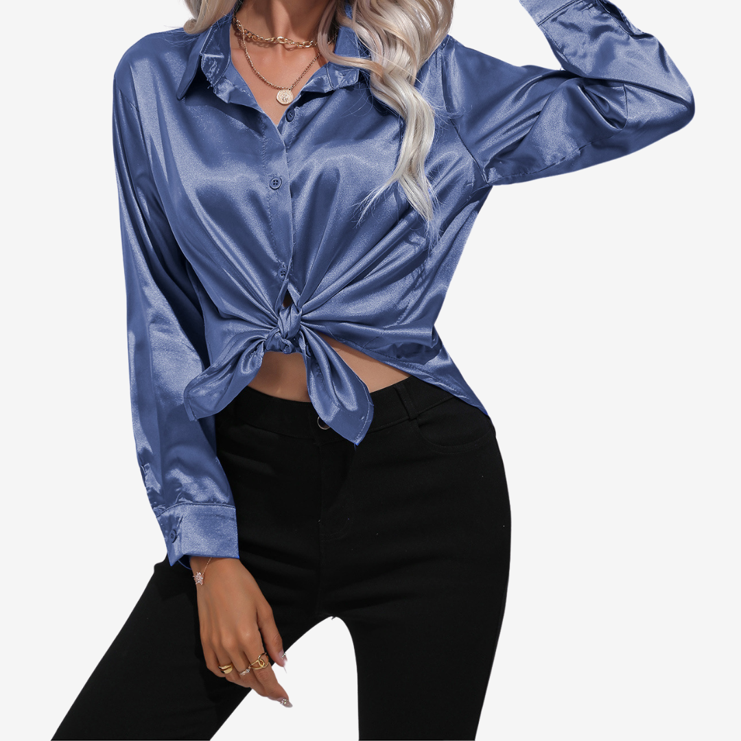 Alvira™ Elegant Silk Shirt