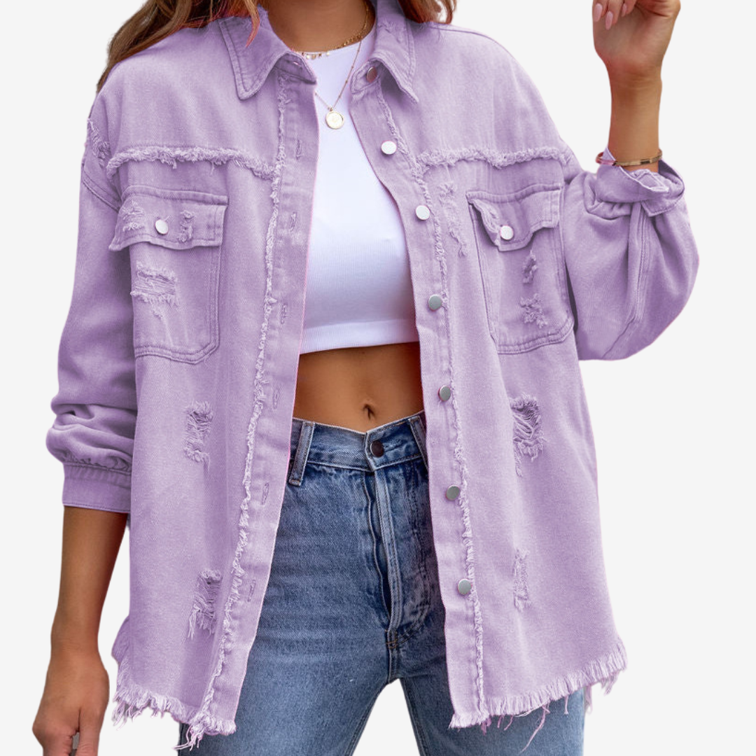 Clarina™ Oversized Denim Jacket