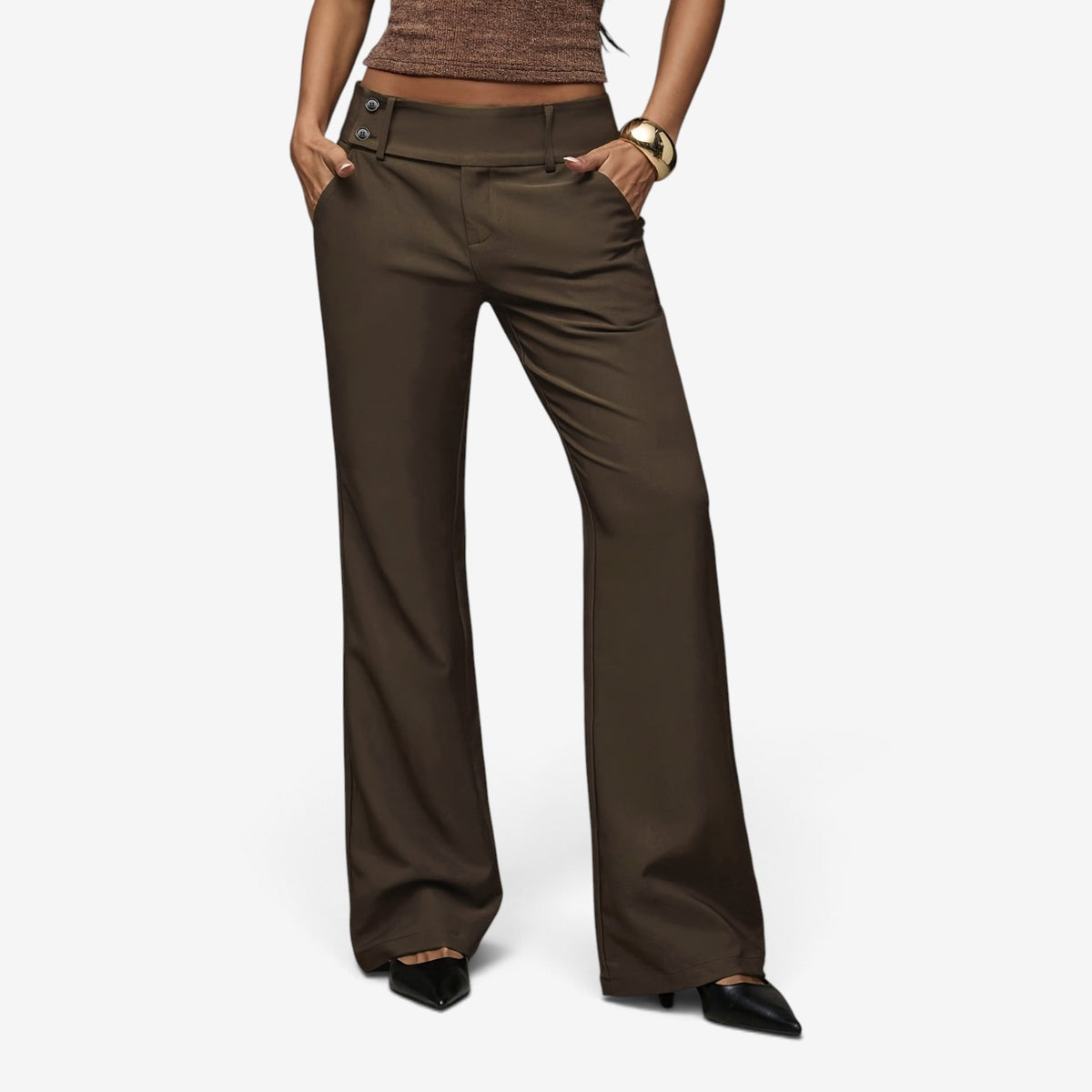 Cleo™ Structured High-Rise Trousers