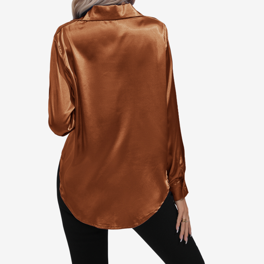 Alvira™ Elegant Silk Shirt
