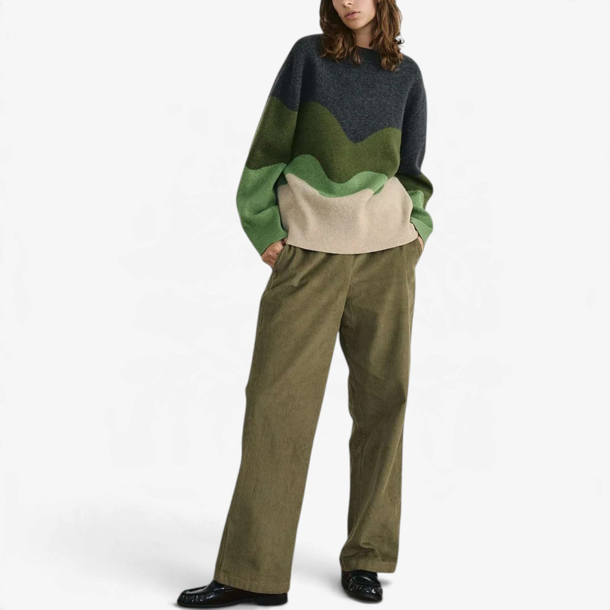 Odessa™ Wave Colorblock Knit Sweater