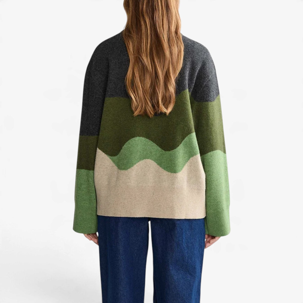 Odessa™ Wave Colorblock Knit Sweater