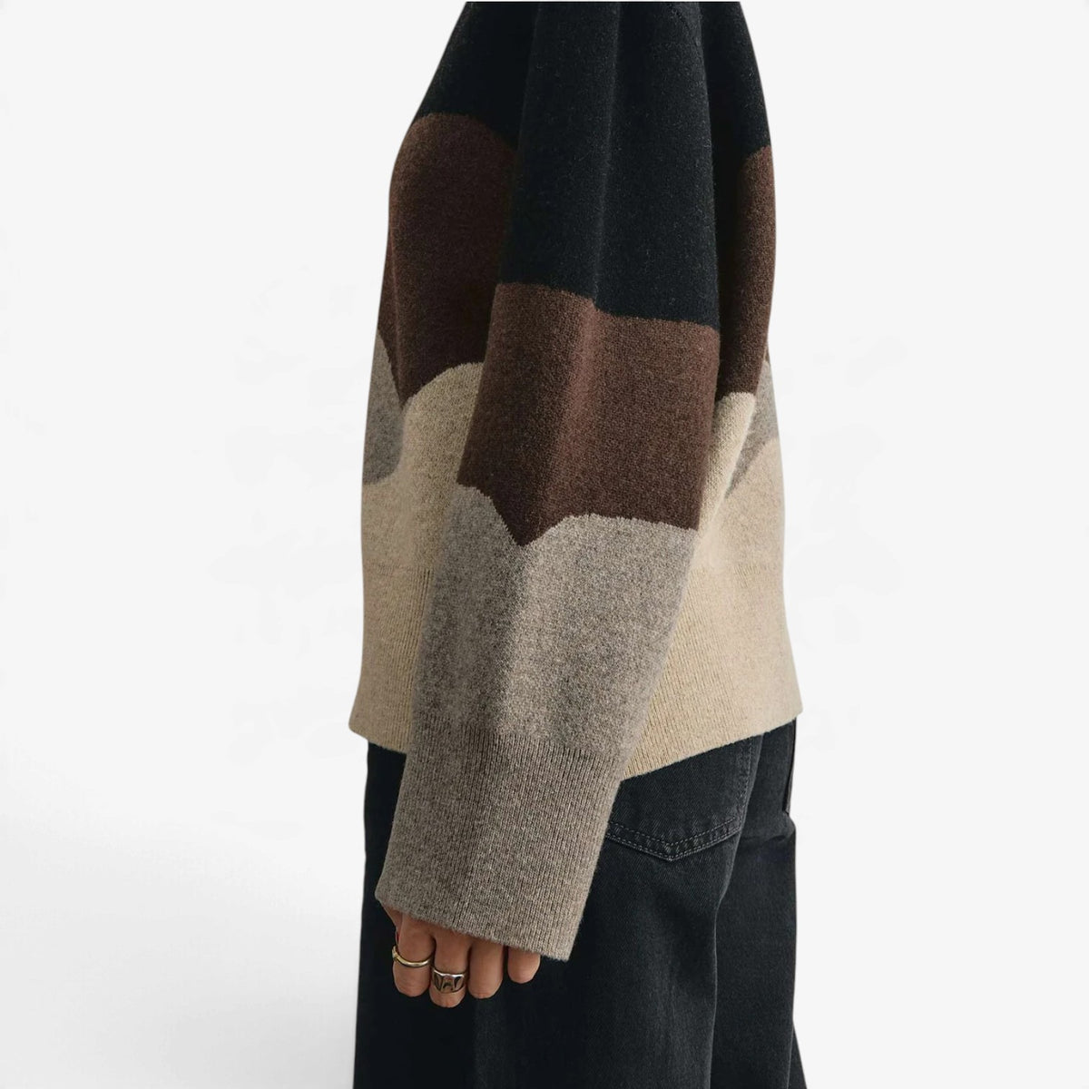 Odessa™ Wave Colorblock Knit Sweater