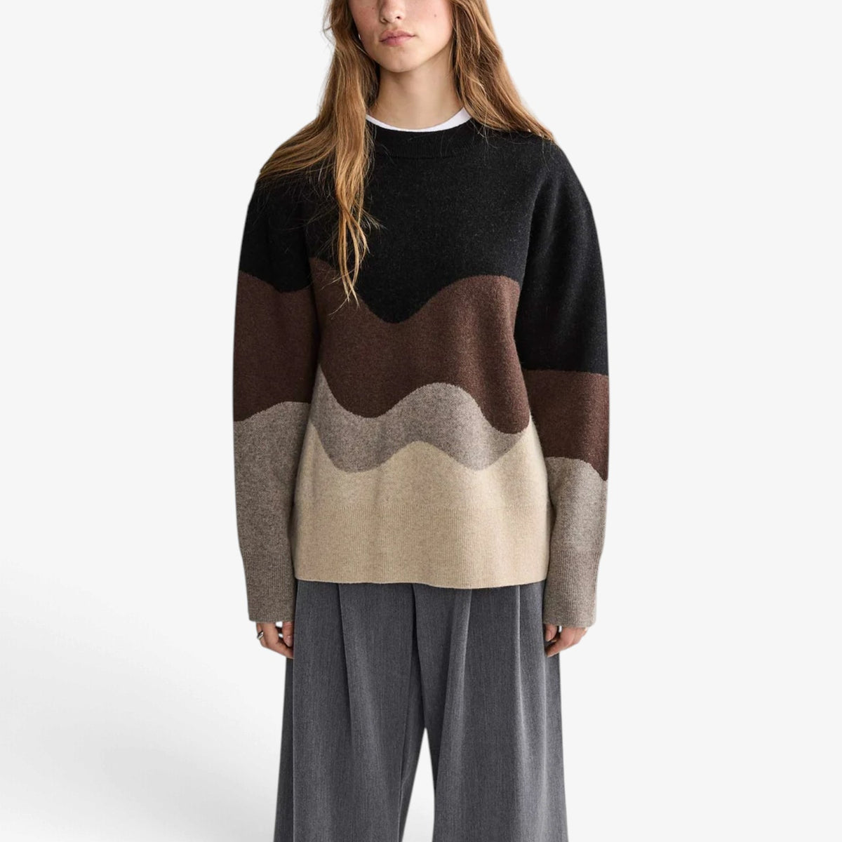 Odessa™ Wave Colorblock Knit Sweater
