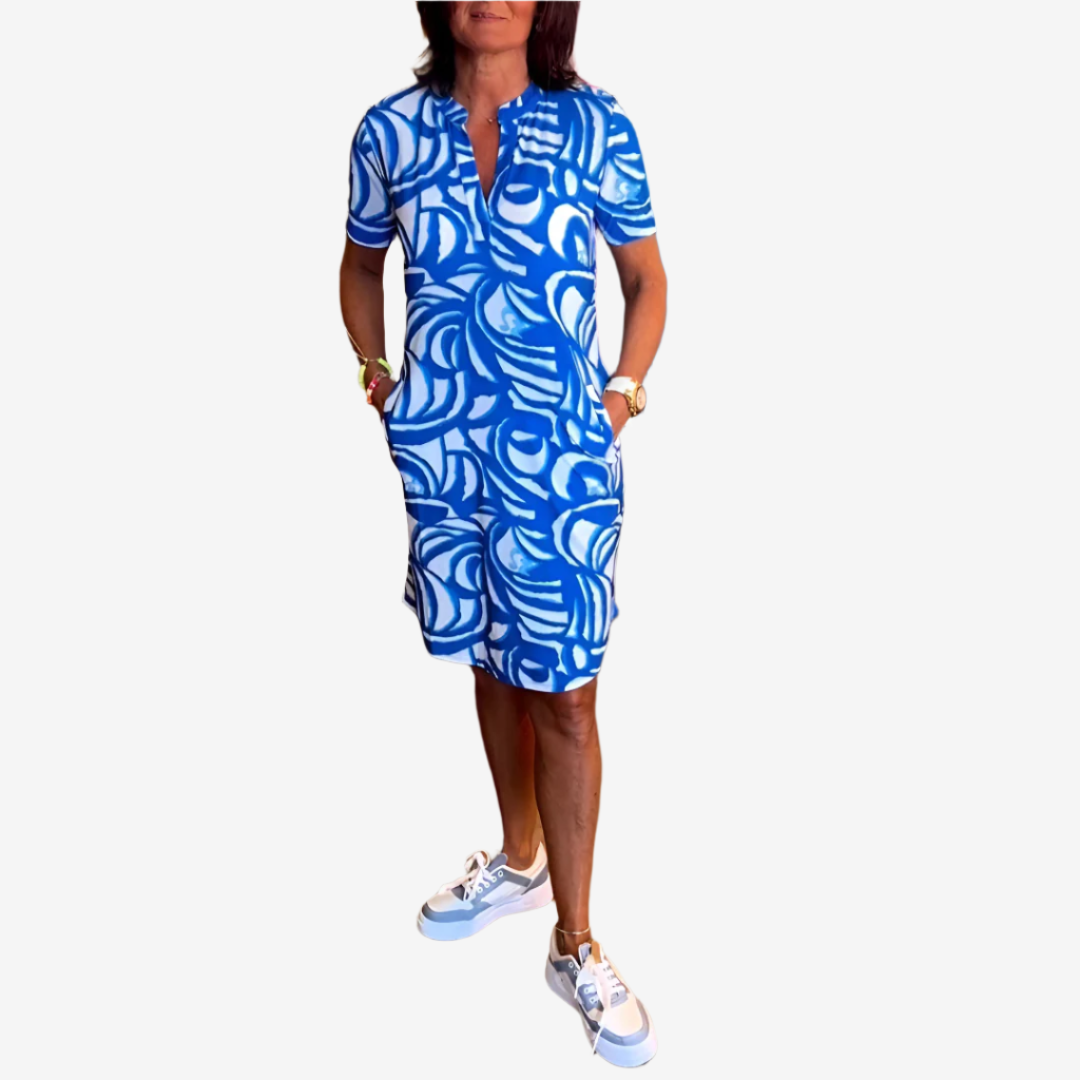 Mettea™ Printed Wave Midi