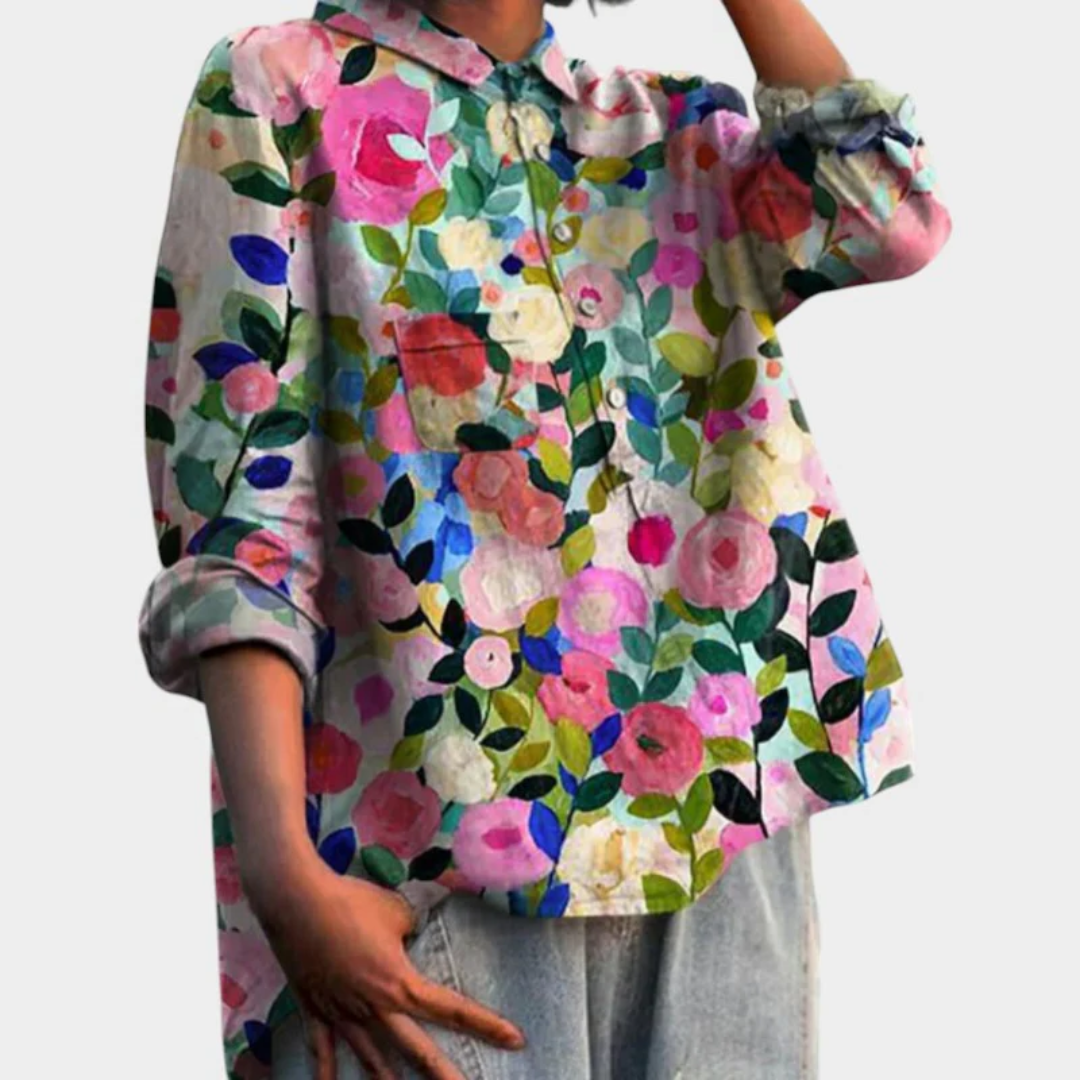 Ysola™ Bohemian Floral Shirt