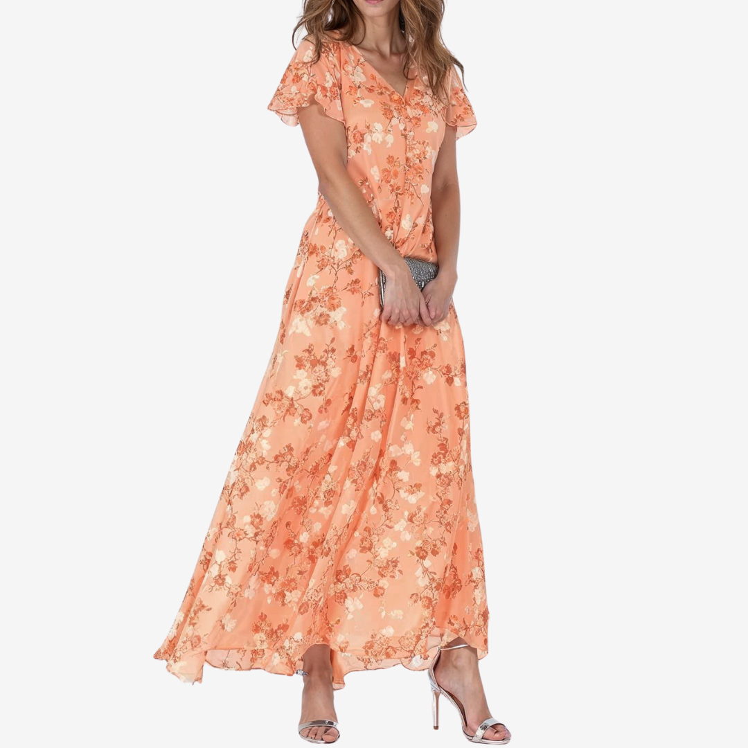 Élodie™ Midi Fluid V-Neck