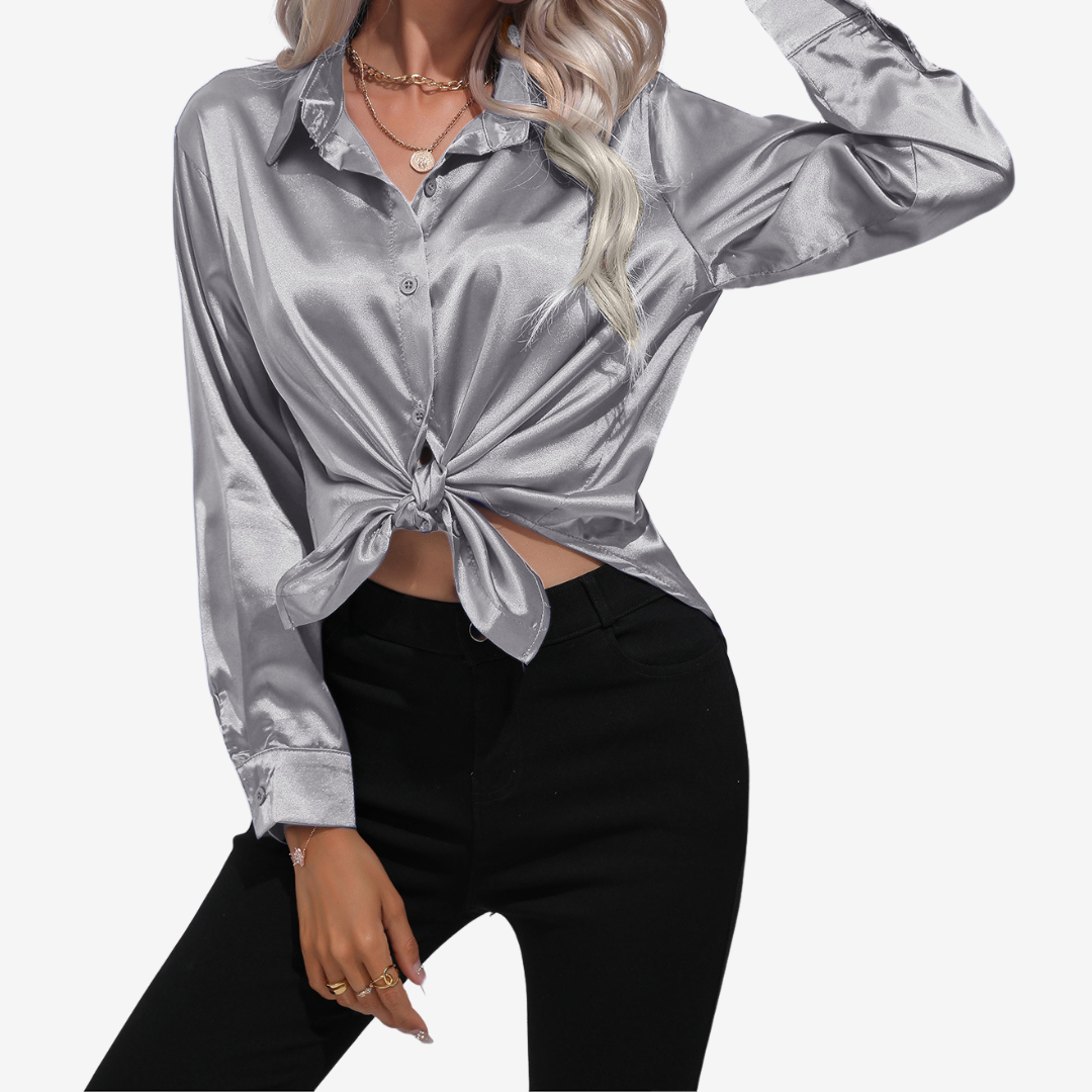 Alvira™ Elegant Silk Shirt