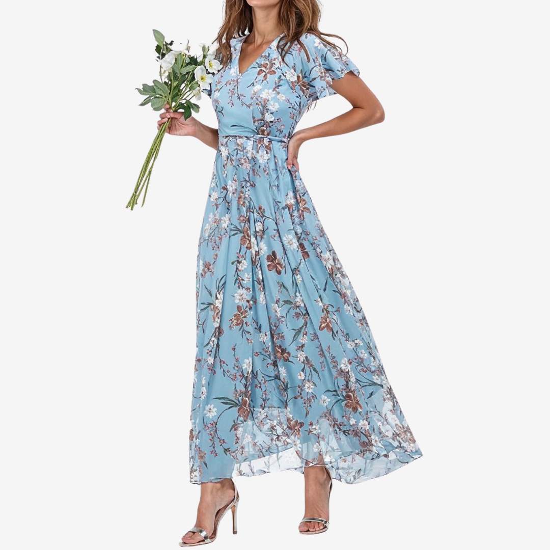 Élodie™ Midi Fluid V-Neck