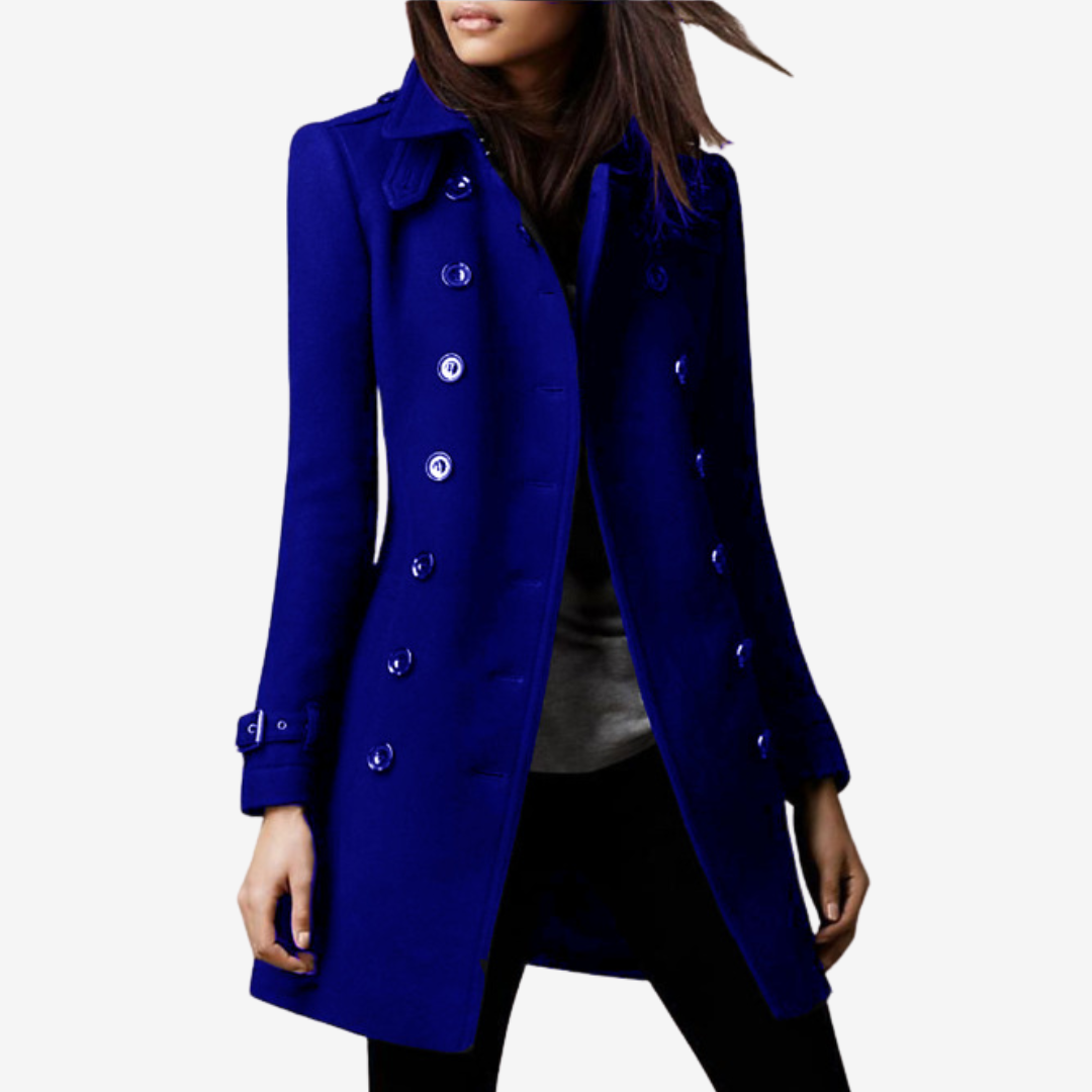 Rosellea™ Elegant Button-Down Coat