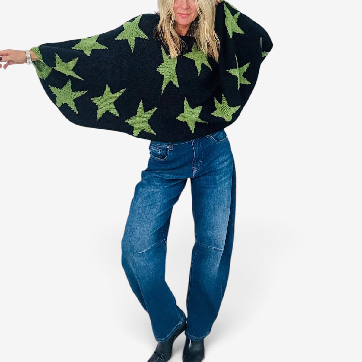 Stella™ Oversized Star Knit Sweater