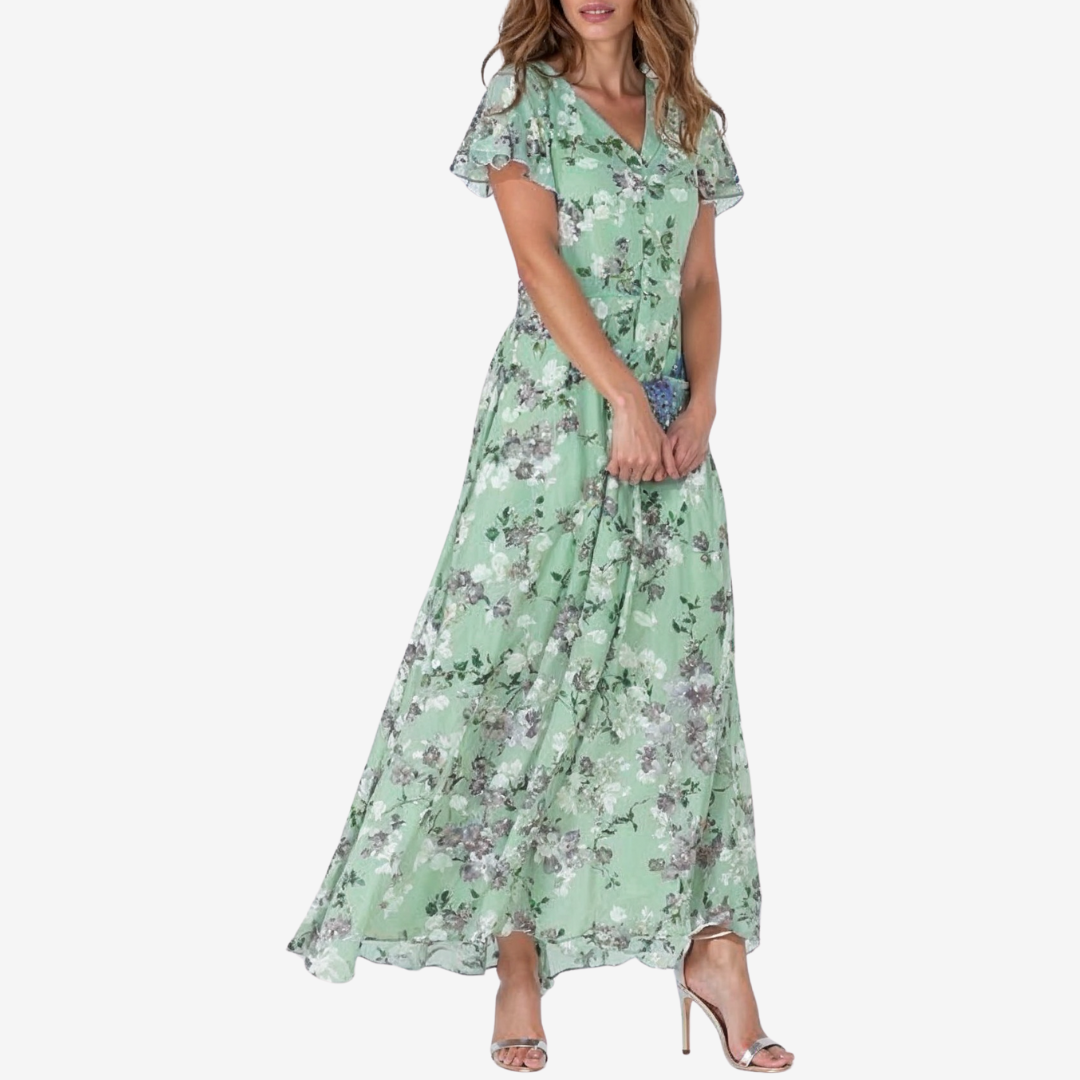 Élodie™ Midi Fluid V-Neck