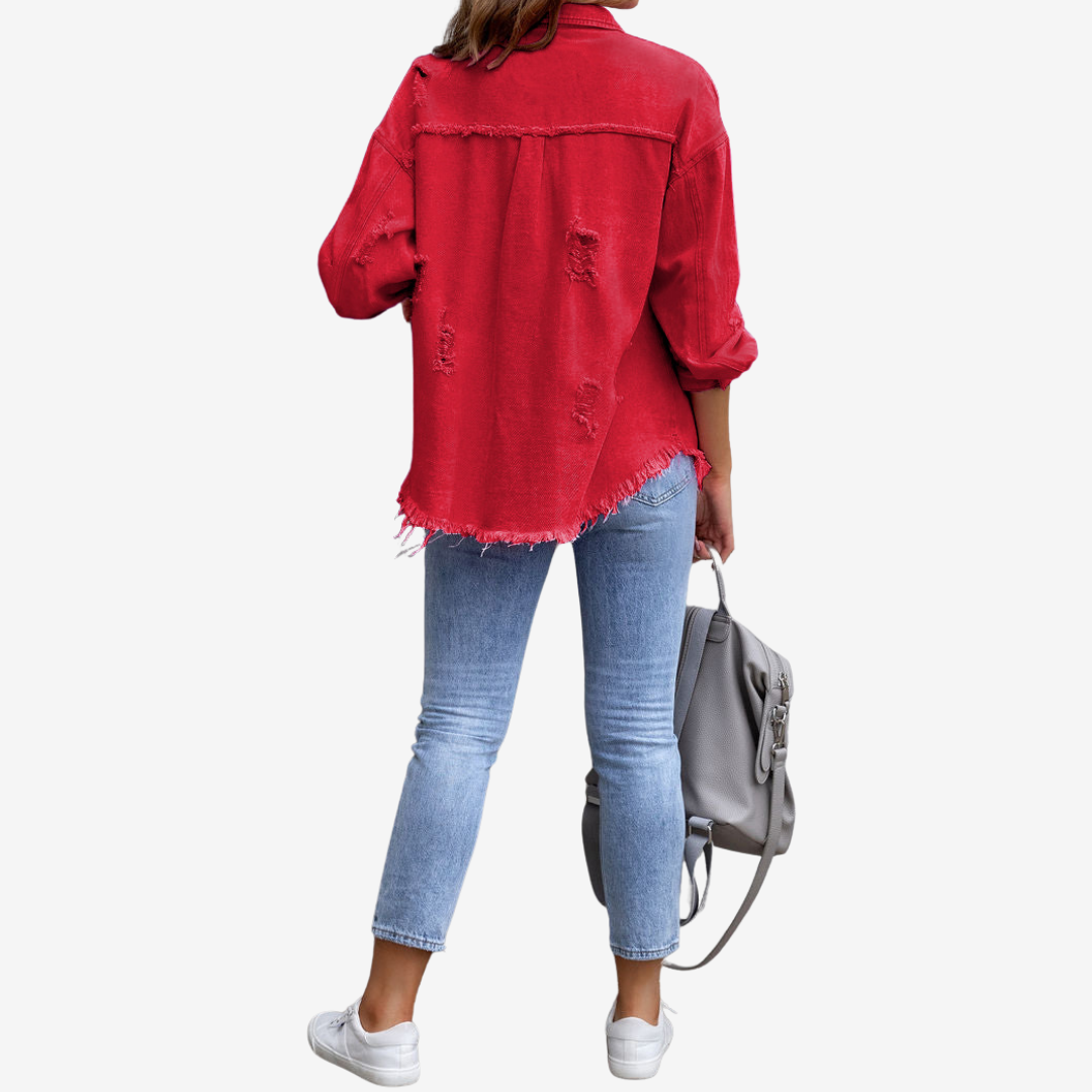 Clarina™ Oversized Denim Jacket