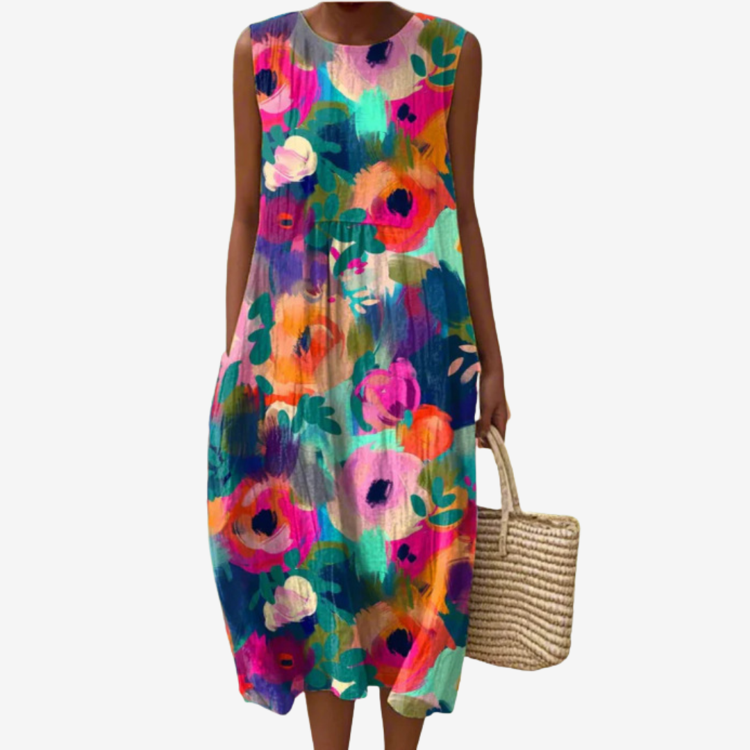 Éline™ Bohemian Flowery Midi