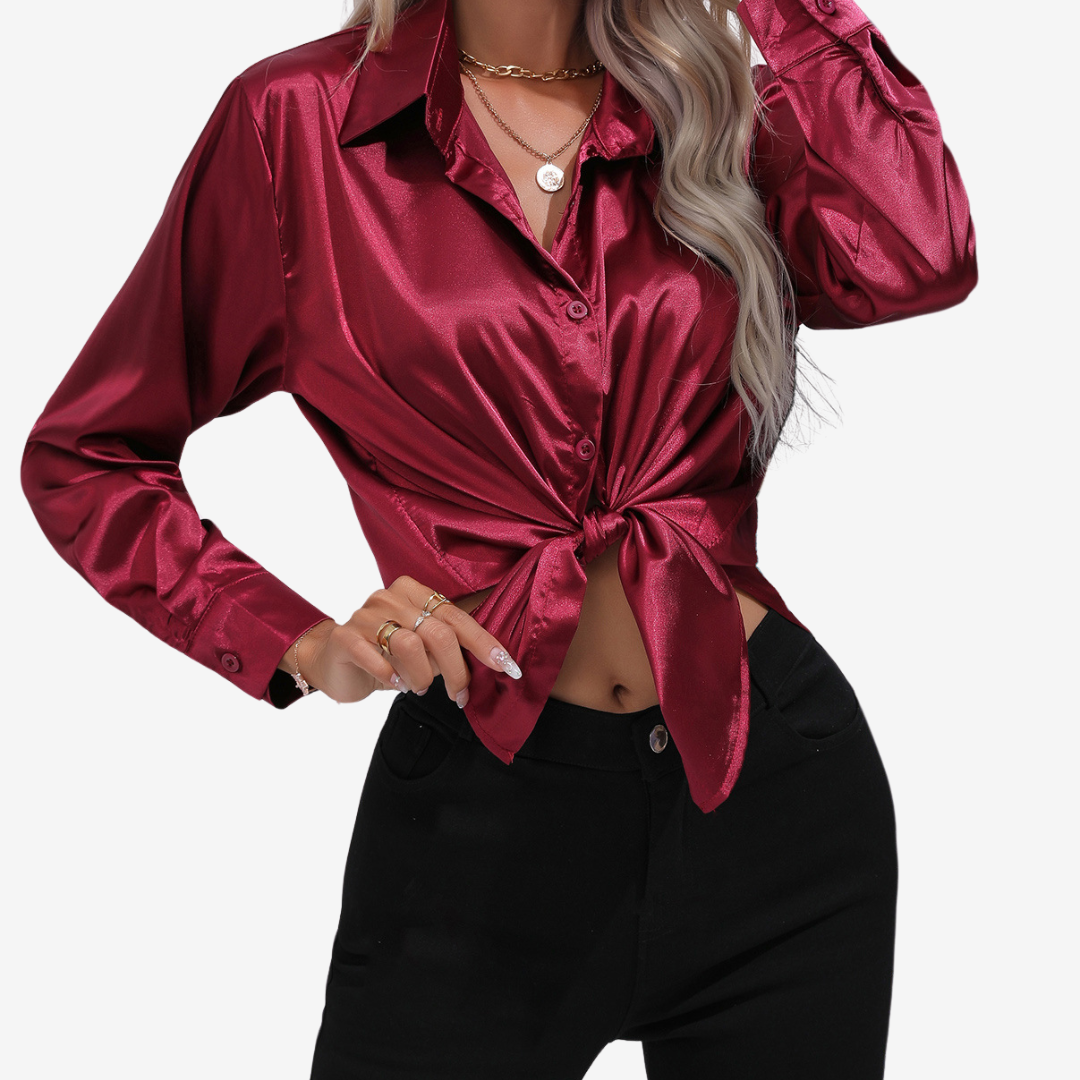 Alvira™ Elegant Silk Shirt