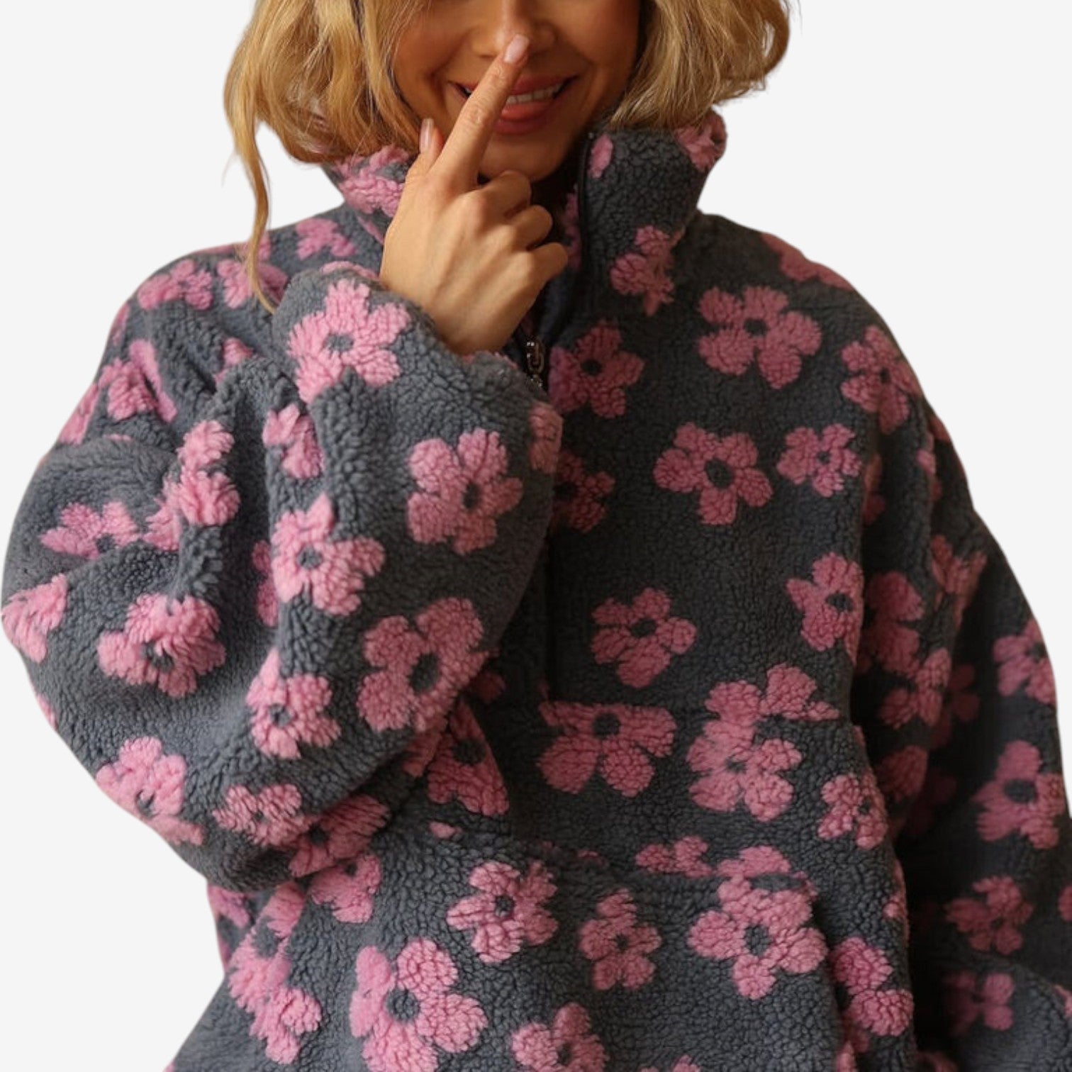 Emmanuelle™ Floral Fleece Sweater