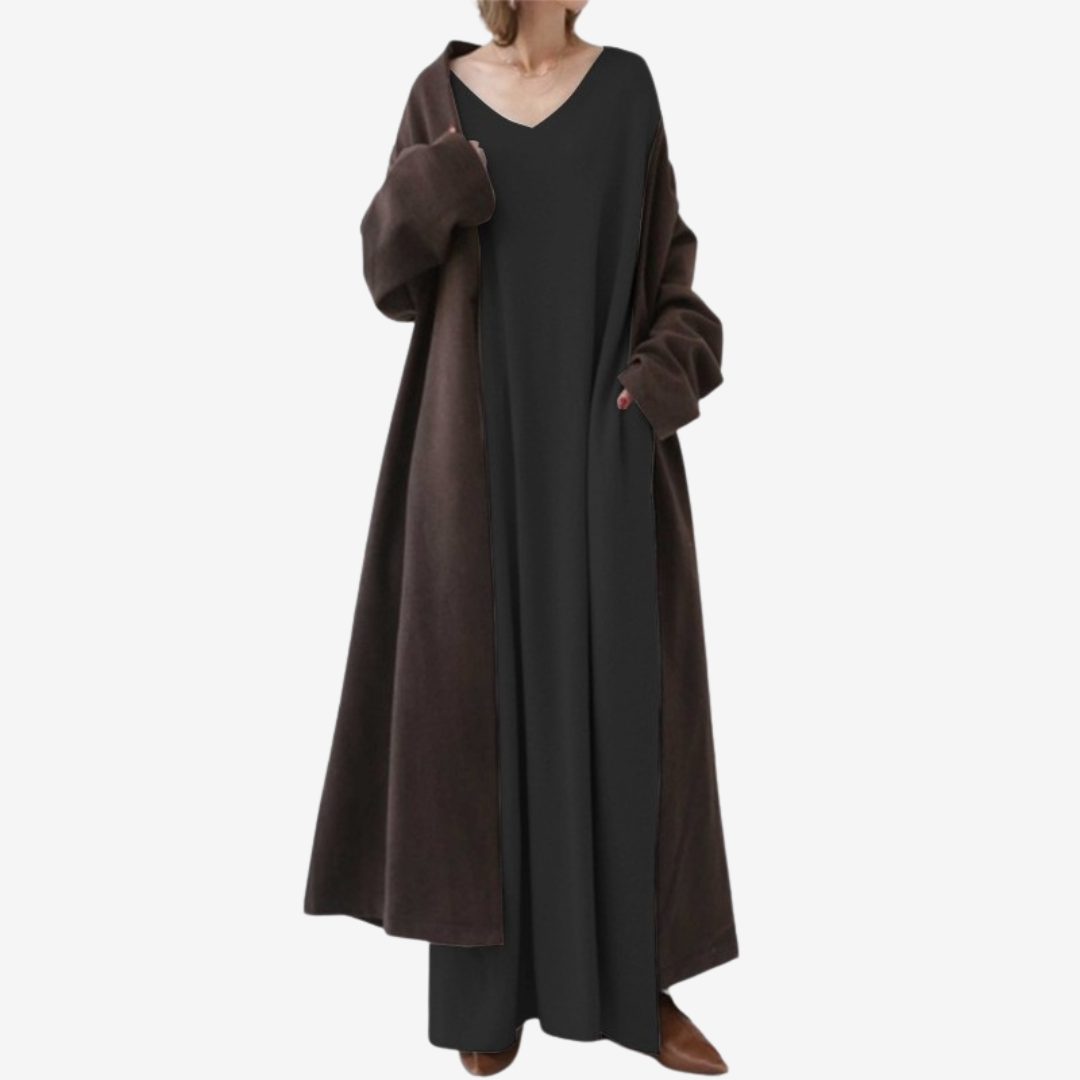 René™ V-Neck Maxi Sweater