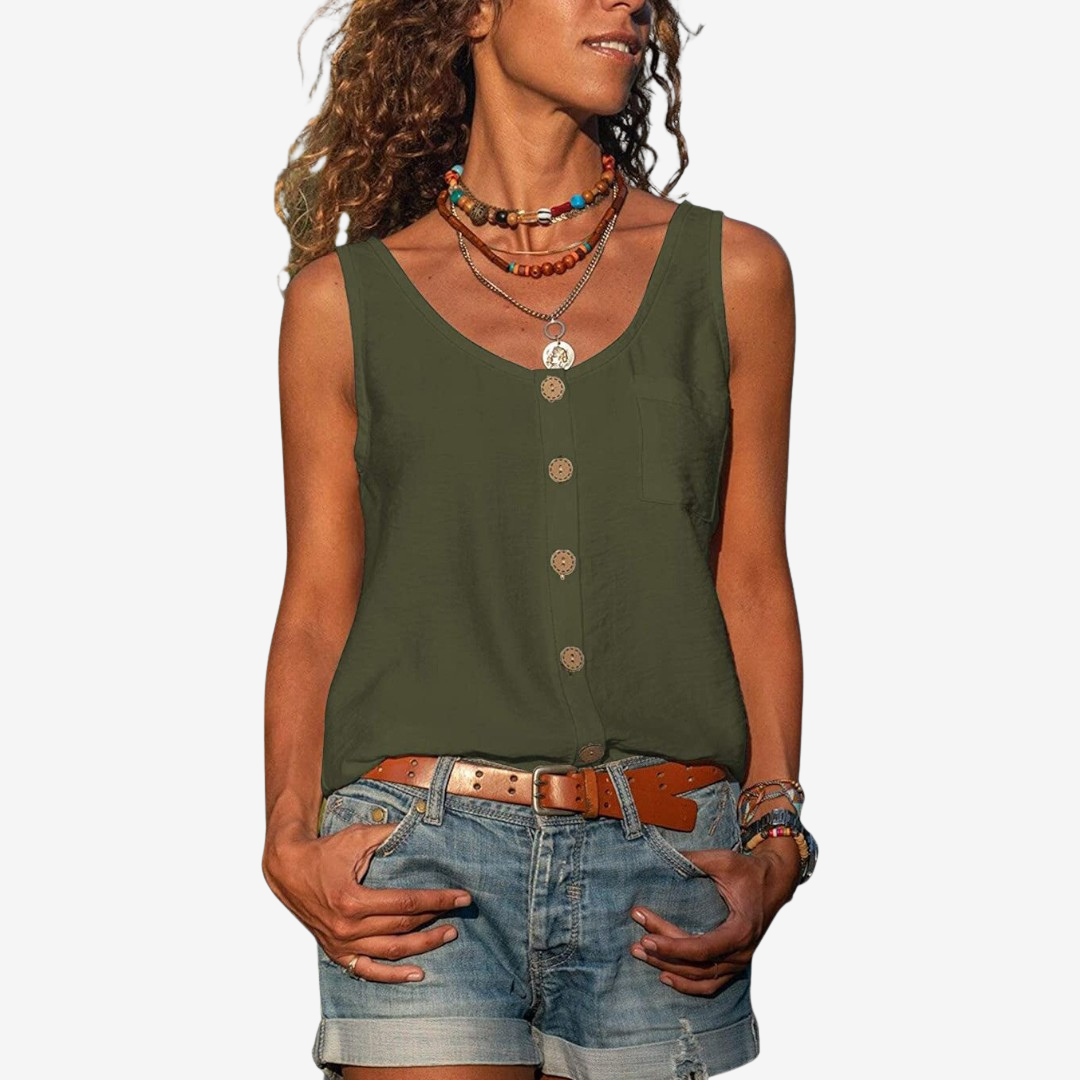 Sidra™ V-neck with buttons