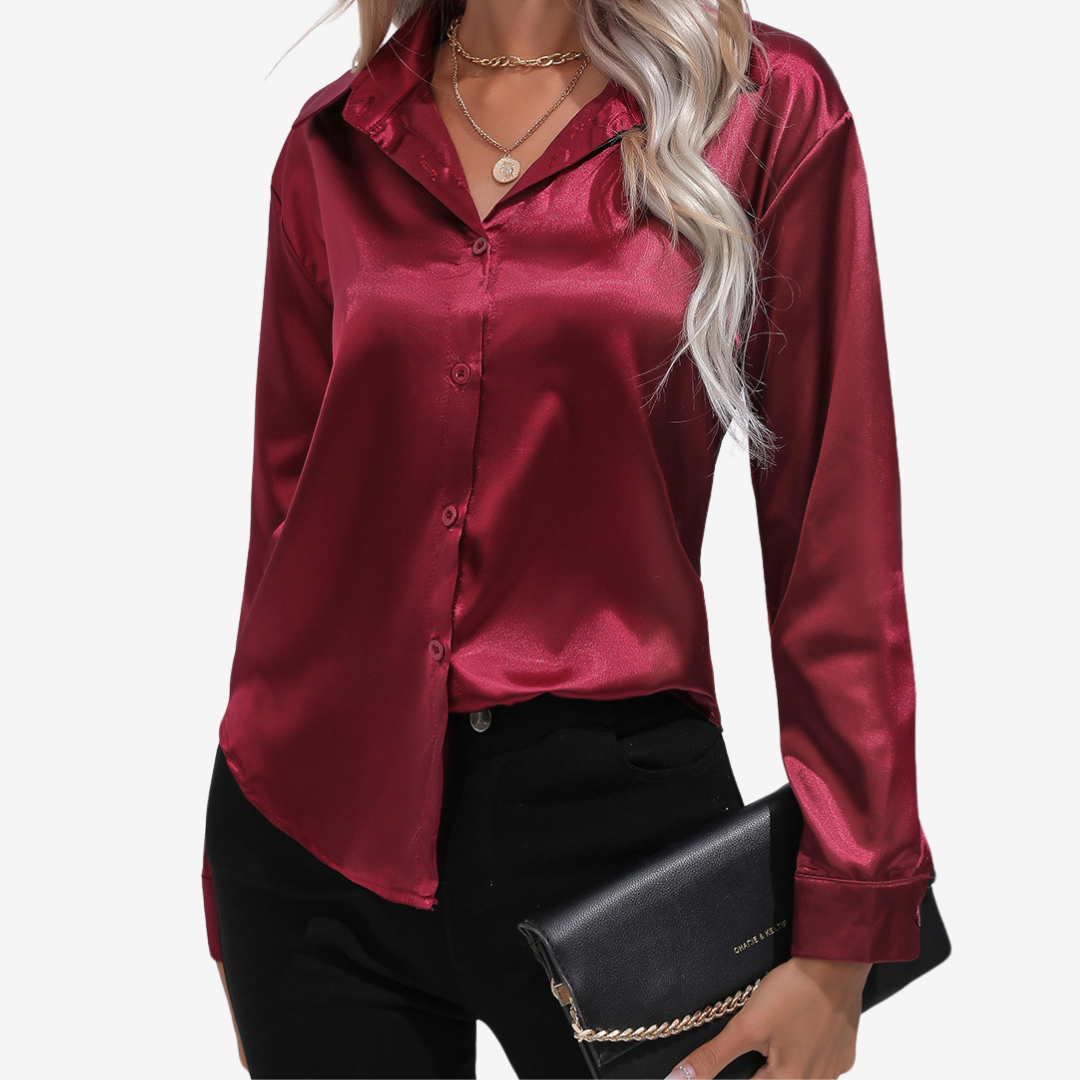 Alvira™ Elegant Silk Shirt
