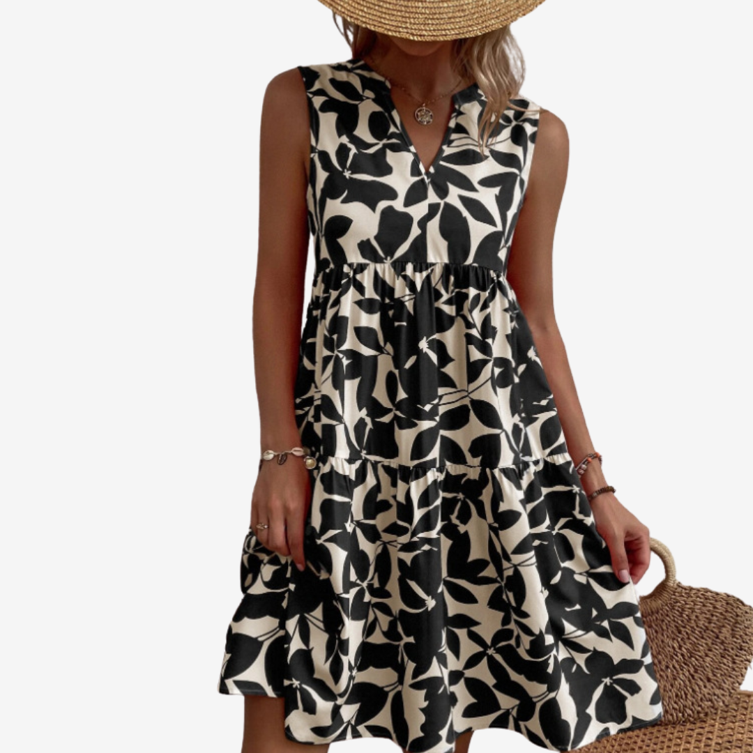 Séraphine™ Midi with Leafy Patterns