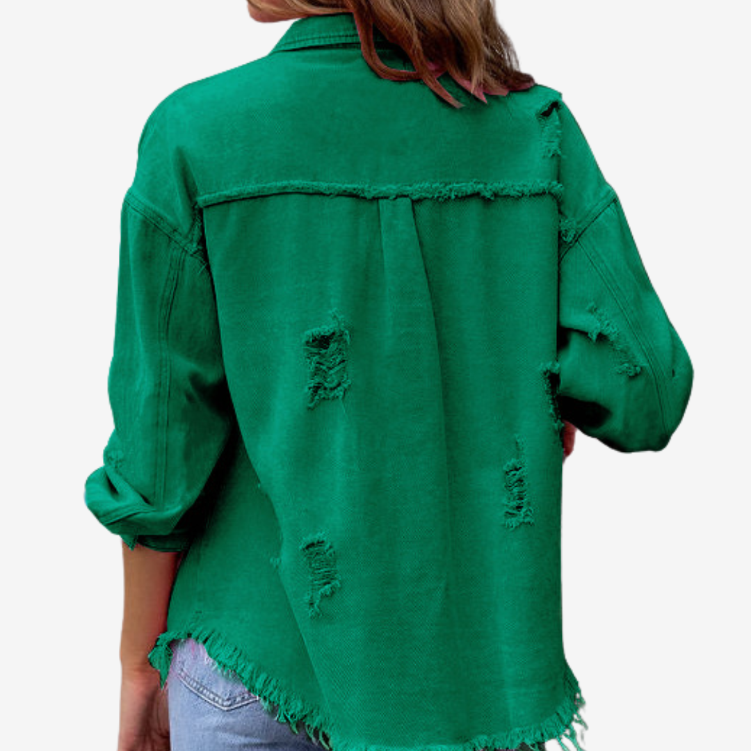 Clarina™ Oversized Denim Jacket