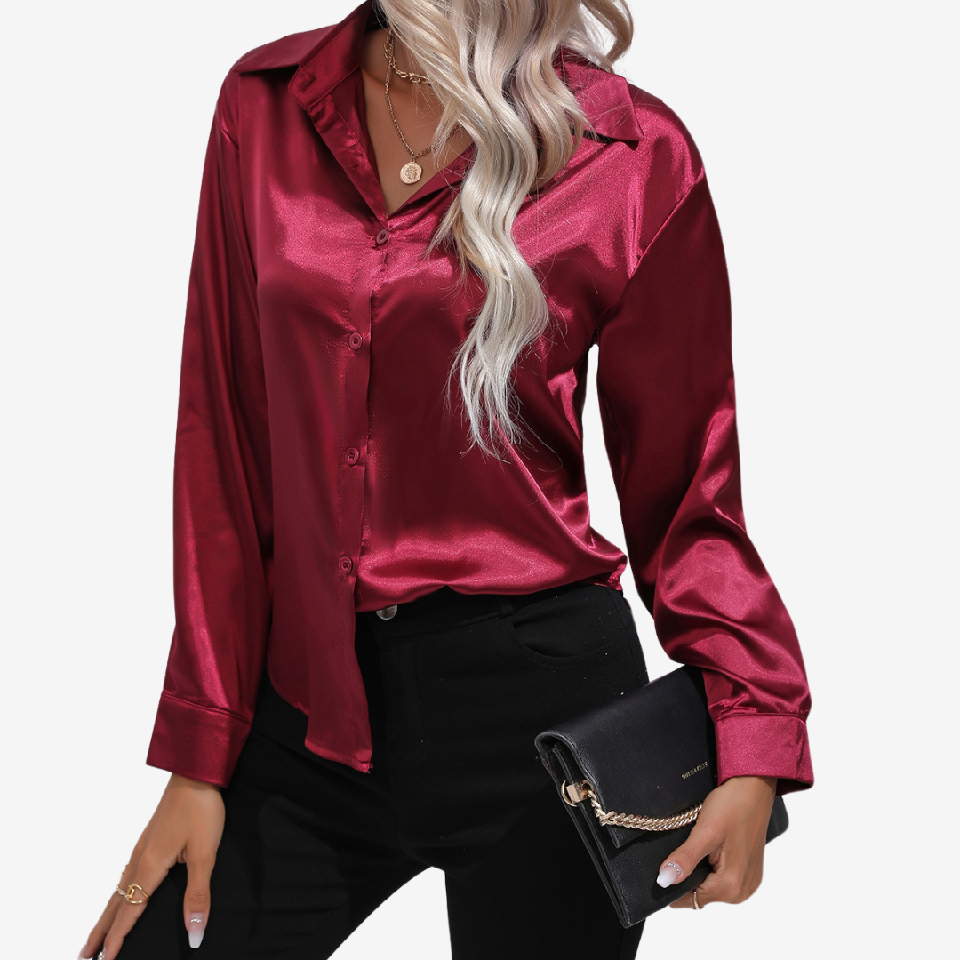 Alvira™ Elegant Silk Shirt