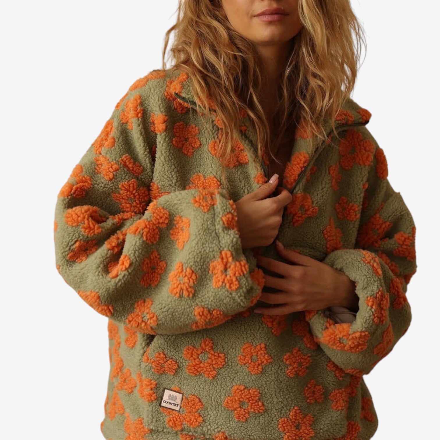 Emmanuelle™ Floral Fleece Sweater