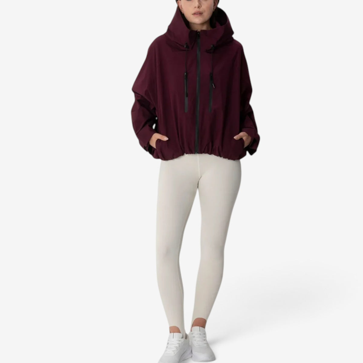 Zelle™ Cropped Hooded Windbreaker
