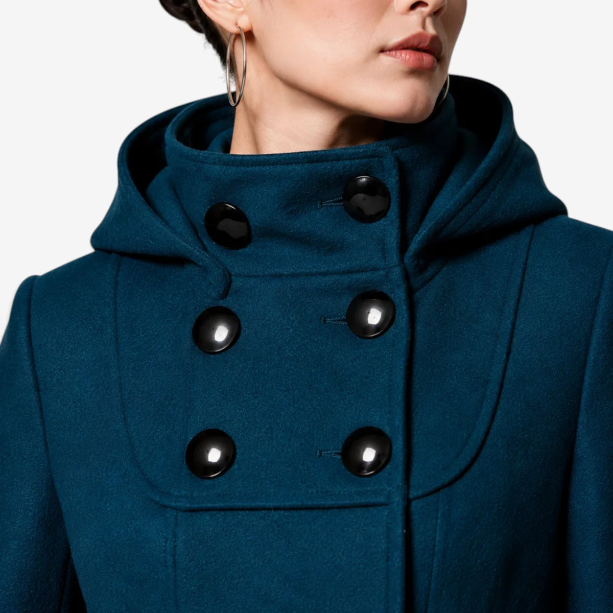 Beatrix™ Hooded Double-Breasted Coat