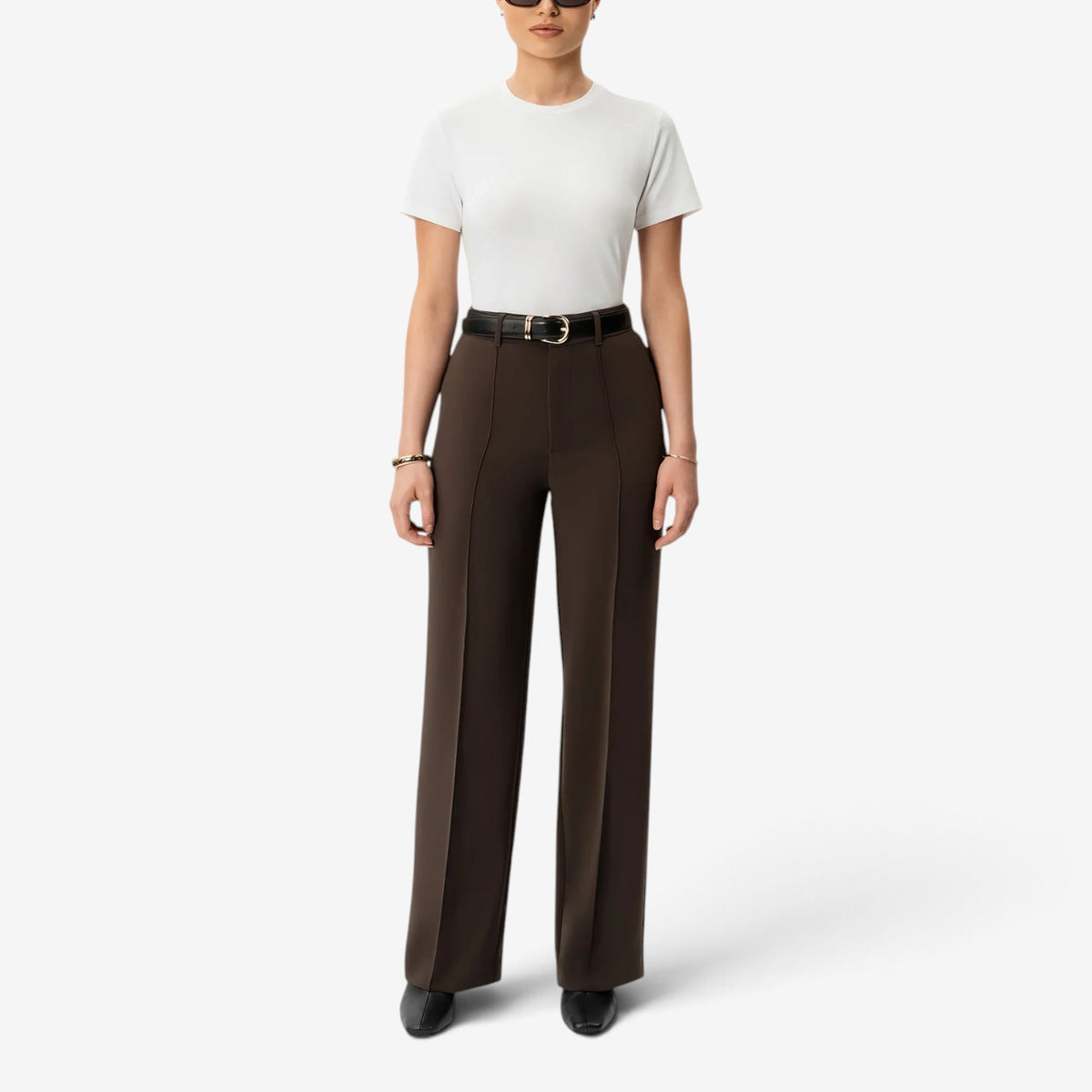Gisele™ Straight-Leg Pressed Trousers