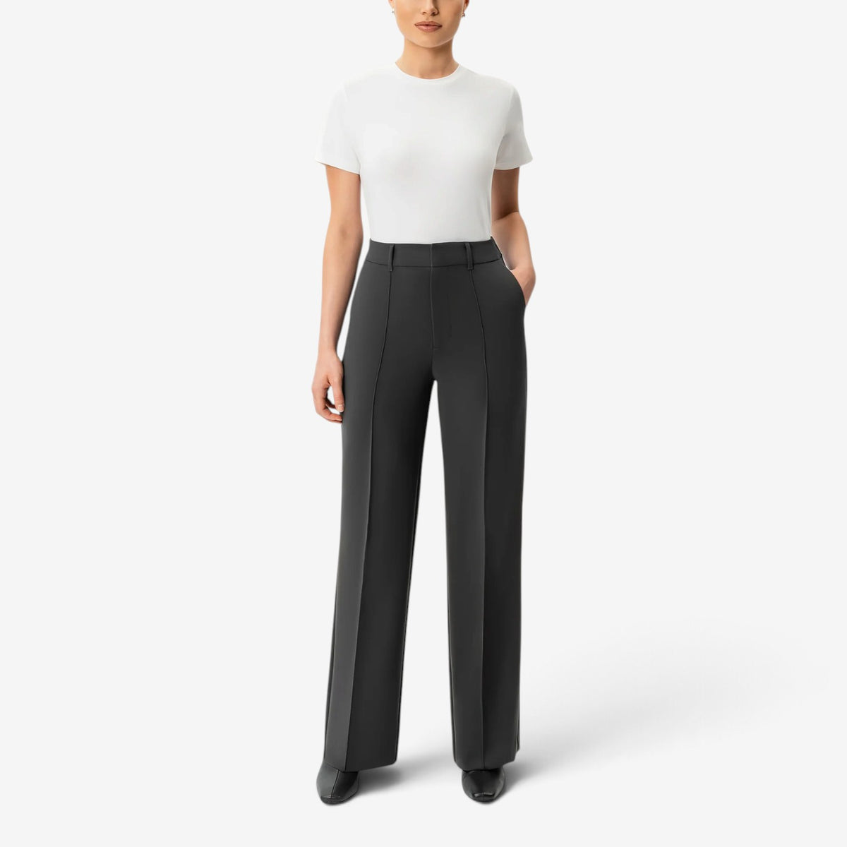 Gisele™ Straight-Leg Pressed Trousers