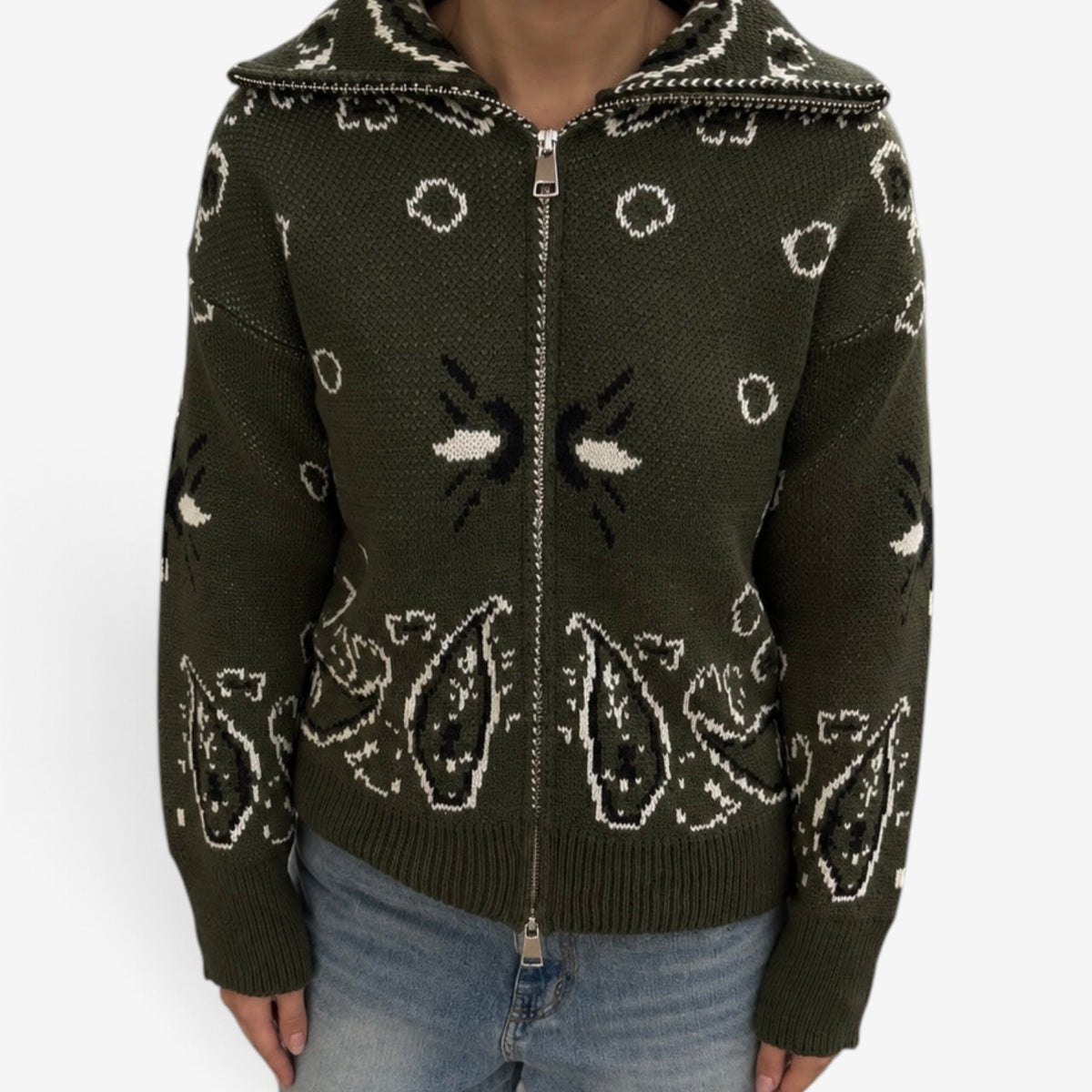 Noelle™ Full-Zip Statement Knit Cardigan