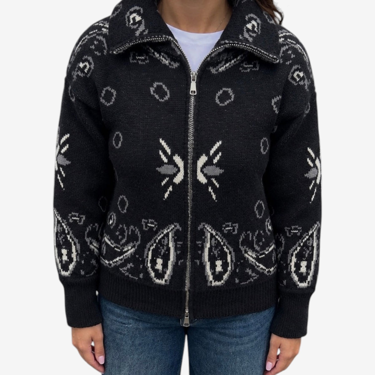 Noelle™ Full-Zip Statement Knit Cardigan