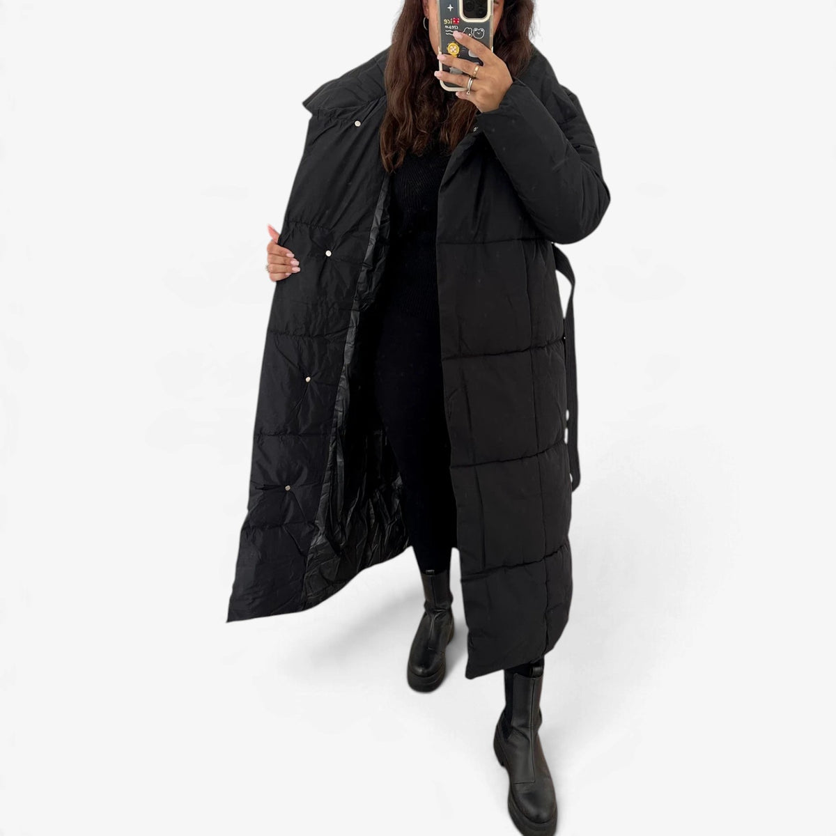 Giovanna™ Belted Longline Puffer Coat